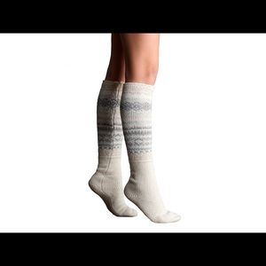 Lemon Girl’s Fairsle Knee Socks Size M/L